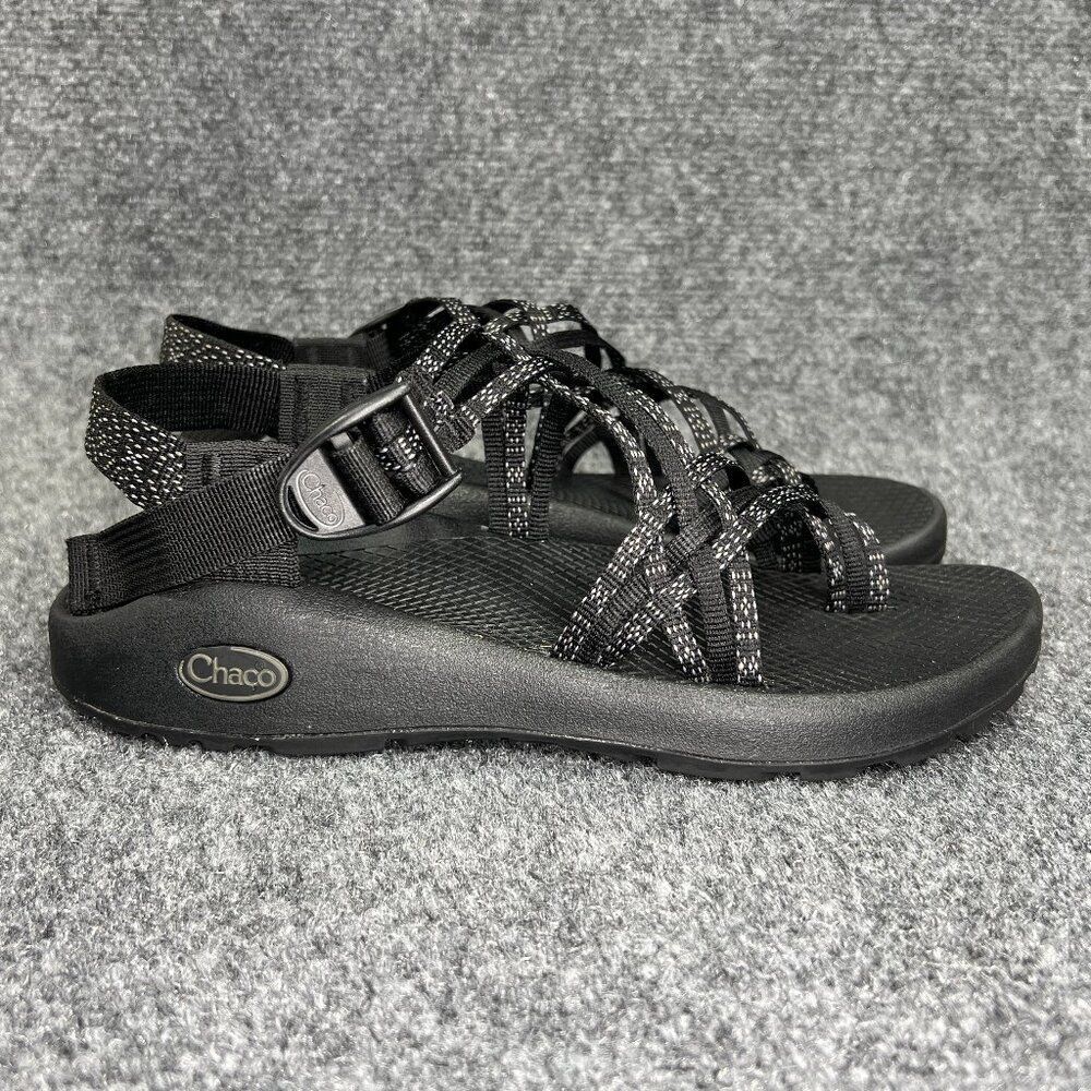 Chaco ZX/3‎ Classic Sandals Women's 8 XOXO Black Outdoor Hiking Athletic Water